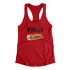 Philly Cheesesteak Women's Racerback Tank-Red-Allegiant Goods Co. Vintage Sports Apparel