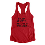 I Liked St. Petersburg Before It Was Cool Women's Racerback Tank-Allegiant Goods Co. Vintage Sports Apparel