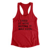 I Liked St. Petersburg Before It Was Cool Women's Racerback Tank-Red-Allegiant Goods Co. Vintage Sports Apparel