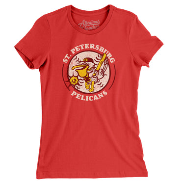 St. Petersburg Pelicans Baseball Women's T-Shirt-Allegiant Goods Co. Vintage Sports Apparel