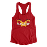 Savage Pads Women's Racerback Tank-Allegiant Goods Co. Vintage Sports Apparel