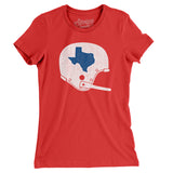 Texas Vintage Football Helmet Women's T-Shirt-Allegiant Goods Co. Vintage Sports Apparel