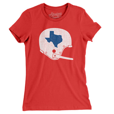 Texas Vintage Football Helmet Women's T-Shirt-Allegiant Goods Co. Vintage Sports Apparel