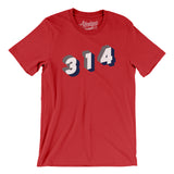 St. Louis 314 Area Code Men/Unisex T-Shirt-Allegiant Goods Co. Vintage Sports Apparel