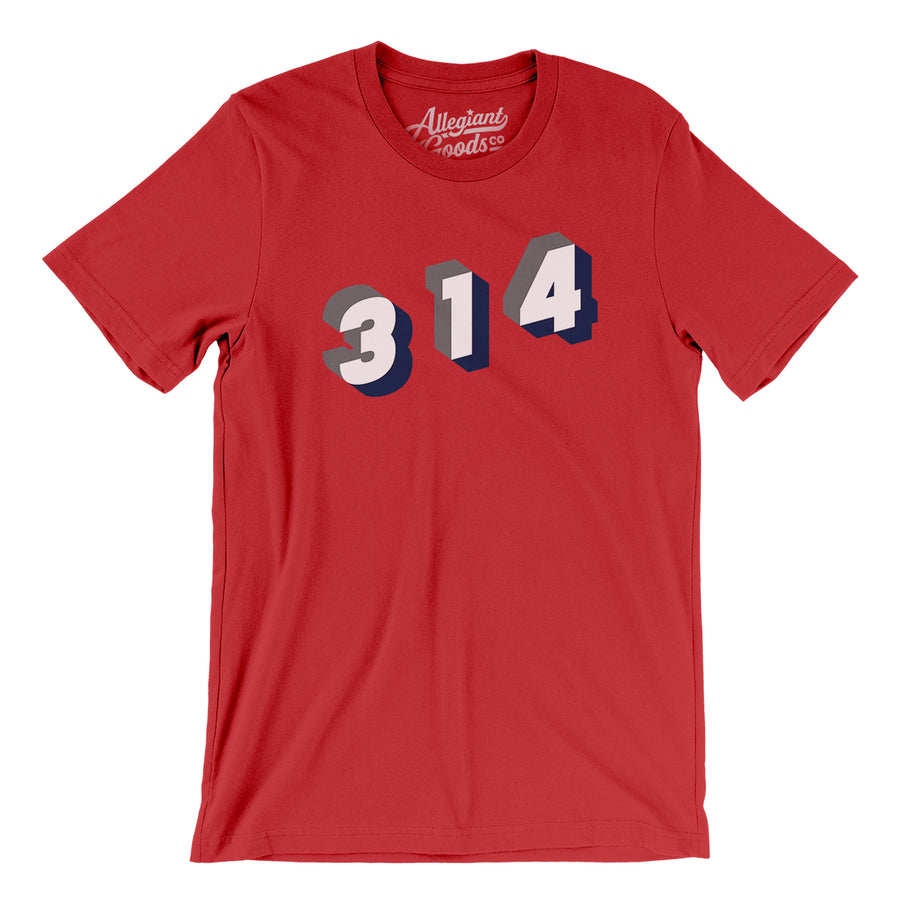 on Demand 314 St. Louis Area Code Unisex T-Shirt 2XL
