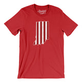 Indiana Hoosier Stripes Men/Unisex T-Shirt-Allegiant Goods Co. Vintage Sports Apparel