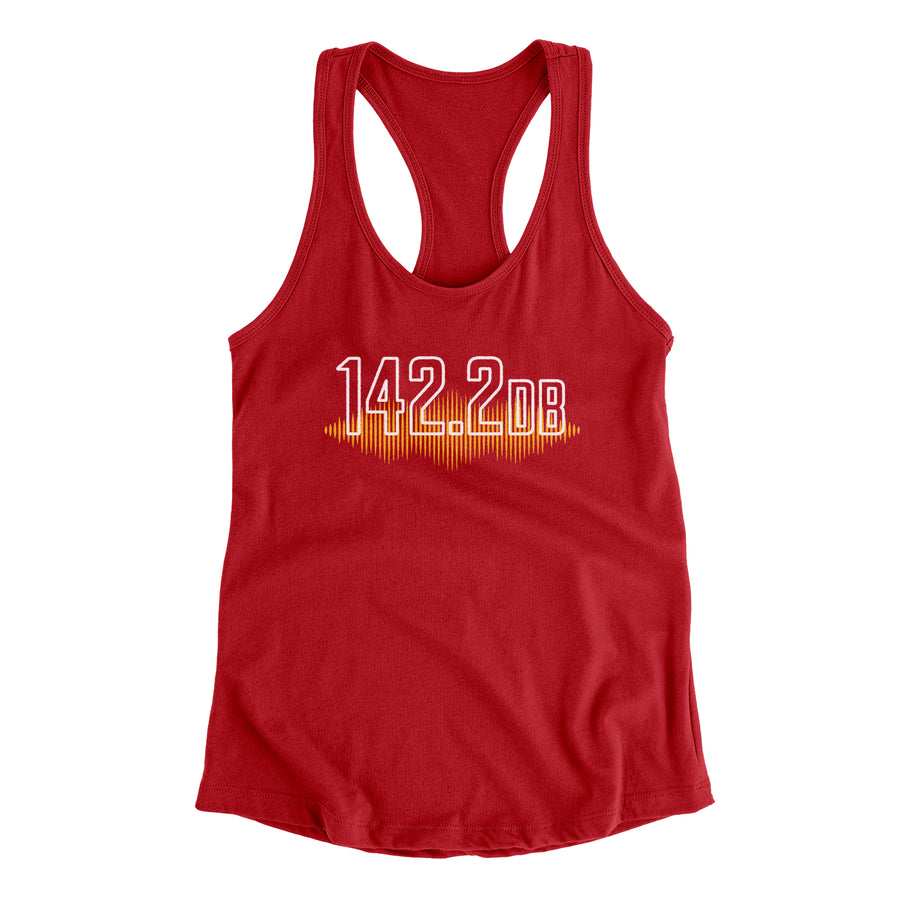 Arrowhead Women's Racerback Tank-Red-Allegiant Goods Co. Vintage Sports Apparel