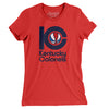 Kentucky Colonels Basketball Women's T-Shirt-Red-Allegiant Goods Co. Vintage Sports Apparel