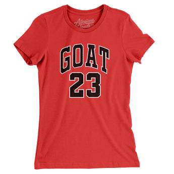 GOAT #23 Women's T-Shirt-Allegiant Goods Co. Vintage Sports Apparel