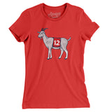 #12 GOAT Women's T-Shirt-Allegiant Goods Co. Vintage Sports Apparel