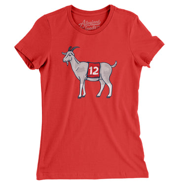 #12 GOAT Women's T-Shirt-Allegiant Goods Co. Vintage Sports Apparel