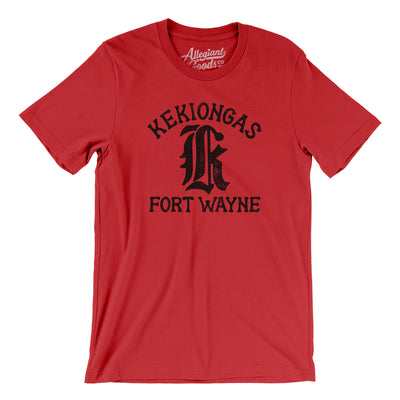 Fort Wayne Kekiongas Baseball Men/Unisex T-Shirt-Red-Allegiant Goods Co. Vintage Sports Apparel