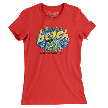 Dinosaur Beach Pier Amusement Park Women's T-Shirt-Allegiant Goods Co. Vintage Sports Apparel
