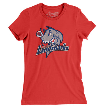 Columbus Landsharks Lacrosse Women's T-Shirt-Allegiant Goods Co. Vintage Sports Apparel