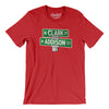 Addison & Clark Street Chicago Men/Unisex T-Shirt-Red-Allegiant Goods Co. Vintage Sports Apparel