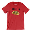 Austin Tacos Men/Unisex T-Shirt-Red-Allegiant Goods Co. Vintage Sports Apparel