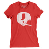 Indiana Vintage Football Helmet Women's T-Shirt-Allegiant Goods Co. Vintage Sports Apparel