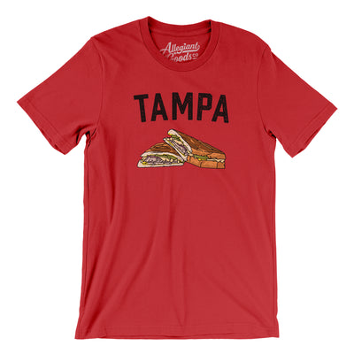 Tampa Cuban Sandwich Men/Unisex T-Shirt-Red-Allegiant Goods Co. Vintage Sports Apparel