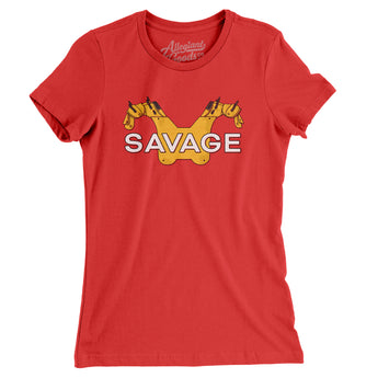 Savage Pads Women's T-Shirt-Allegiant Goods Co. Vintage Sports Apparel