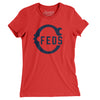 Chicago Feds Baseball Women's T-Shirt-Red-Allegiant Goods Co. Vintage Sports Apparel