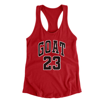 GOAT #23 Women's Racerback Tank-Allegiant Goods Co. Vintage Sports Apparel
