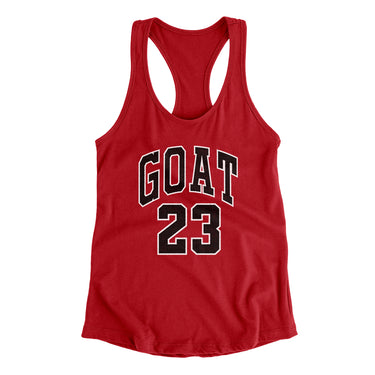 GOAT #23 Women's Racerback Tank-Allegiant Goods Co. Vintage Sports Apparel