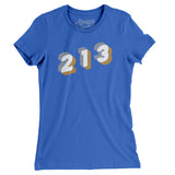 Los Angeles 213 Area Code Women's T-Shirt-Allegiant Goods Co. Vintage Sports Apparel