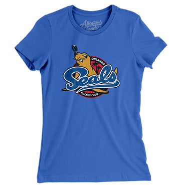 Orlando Seals Hockey Women's T-Shirt-Allegiant Goods Co. Vintage Sports Apparel