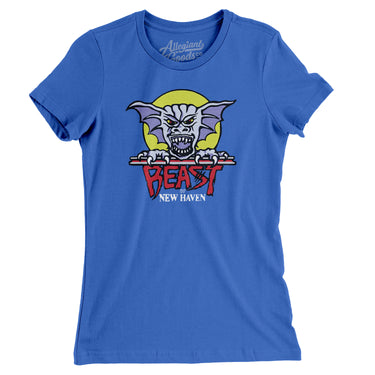New Haven Beast Hockey Women's T-Shirt-True Royal-Allegiant Goods Co. Vintage Sports Apparel