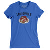 Louisville Hot Brown Women's T-Shirt-True Royal-Allegiant Goods Co. Vintage Sports Apparel