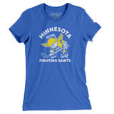 Minnesota Fighting Saints Hockey Women's T-Shirt-Allegiant Goods Co. Vintage Sports Apparel