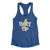 Bolt Up Women's Racerback Tank-Allegiant Goods Co. Vintage Sports Apparel