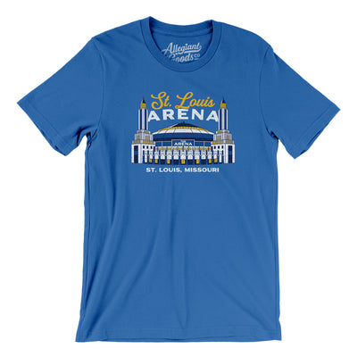 St. Louis Arena Men/Unisex T-Shirt-True Royal-Allegiant Goods Co. Vintage Sports Apparel
