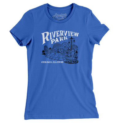 Riverview Park Amusement Park Women's T-Shirt-True Royal-Allegiant Goods Co. Vintage Sports Apparel