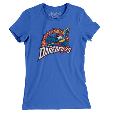 Denver Daredevils Roller Hockey Women's T-Shirt-Allegiant Goods Co. Vintage Sports Apparel