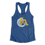 LA Ram Horn Women's Racerback Tank-Allegiant Goods Co. Vintage Sports Apparel