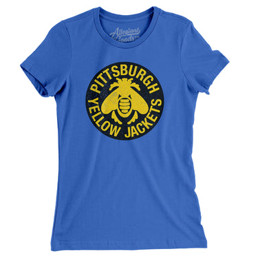 Pittsburgh Yellow Jacket Hockey Women's T-Shirt-Allegiant Goods Co. Vintage Sports Apparel