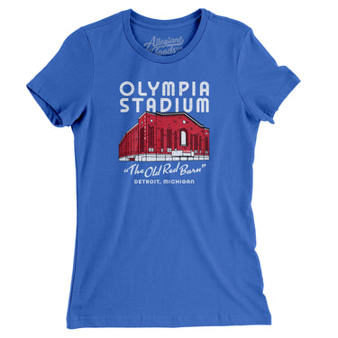 Detroit Olympia Stadium Women's T-Shirt-Allegiant Goods Co. Vintage Sports Apparel