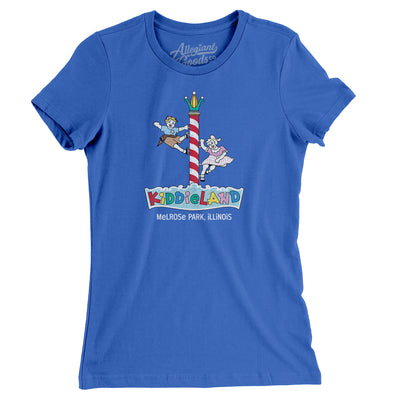 Kiddieland Amusement Park Women's T-Shirt-True Royal-Allegiant Goods Co. Vintage Sports Apparel