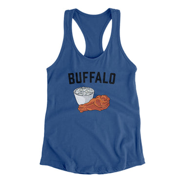 Buffalo Chicken Wings Women's Racerback Tank-Allegiant Goods Co. Vintage Sports Apparel