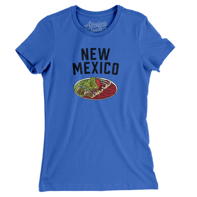 New Mexico Christmas Enchiladas Women's T-Shirt-True Royal-Allegiant Goods Co. Vintage Sports Apparel