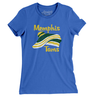 Memphis Tams Basketball Women's T-Shirt-True Royal-Allegiant Goods Co. Vintage Sports Apparel