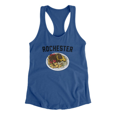Rochester Garbage Plate Women's Racerback Tank-Allegiant Goods Co. Vintage Sports Apparel