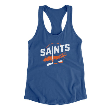 New York Saints Women's Racerback Tank-Allegiant Goods Co. Vintage Sports Apparel