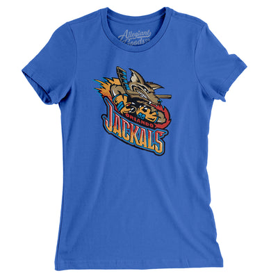 Orlando Jackals Roller Hockey Women's T-Shirt-True Royal-Allegiant Goods Co. Vintage Sports Apparel