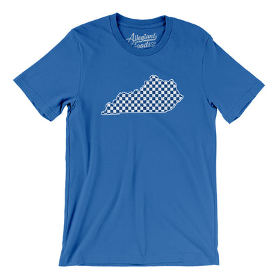 Kentucky Checkerboard Men/Unisex T-Shirt-True Royal-Allegiant Goods Co. Vintage Sports Apparel