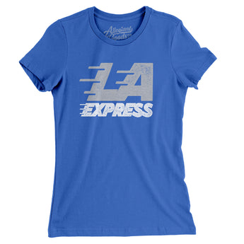 Los Angeles Express Football Women's T-Shirt-Allegiant Goods Co. Vintage Sports Apparel