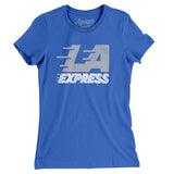 Los Angeles Express Football Women's T-Shirt-Allegiant Goods Co. Vintage Sports Apparel