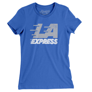Los Angeles Express Football Women's T-Shirt-Allegiant Goods Co. Vintage Sports Apparel