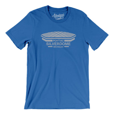 Detroit Silverdome Men/Unisex T-Shirt-True Royal-Allegiant Goods Co. Vintage Sports Apparel